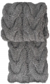 Écharpe à Tresses tricotée à la Main - 100% Alpaga